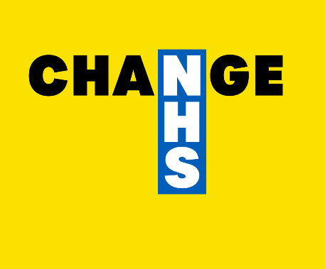 Change NHS logo on yellow background